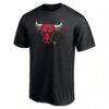 Chicago Bulls Midnight Mascot T-Shirt - Black - Back View
