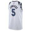 Anthony Edwards Minnesota Timberwolves Nike Unisex Swingman Jersey - White - Detail View
