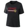 Chicago Blackhawks Fashion7 Women's Hometown Premium Legacy T-Shirt - Black - Side View