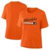 Philadelphia Flyers Fashion7 Women's Hometown Premium Legacy T-Shirt - Orange - Front View