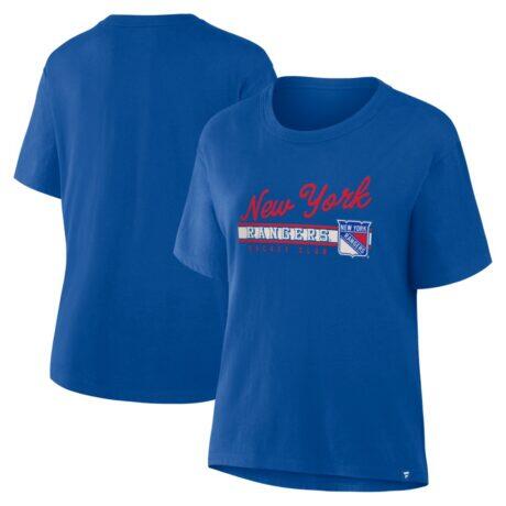 New York Rangers Fashion7 Women's Hometown Premium Legacy T-Shirt - Blue - Front View