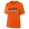 Anaheim Ducks Fashion7 Women's Hometown Premium Legacy T-Shirt - Orange - Side View