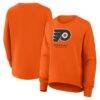 Philadelphia Flyers Fashion7 Women's Oversized Breakaway Sweatshirt - Orange - Front View