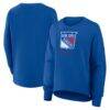 New York Rangers Fashion7 Women's Oversized Breakaway Sweatshirt - Blue - Front View