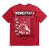 Chicago Bulls Bleacher Report x Mitchell & Ness Unisex World Tour T-Shirt - Red - Side View