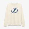 Tampa Bay Lightning Fashion7 Women's Distressed Logo Long Sleeve T-Shirt - Cream - Front View