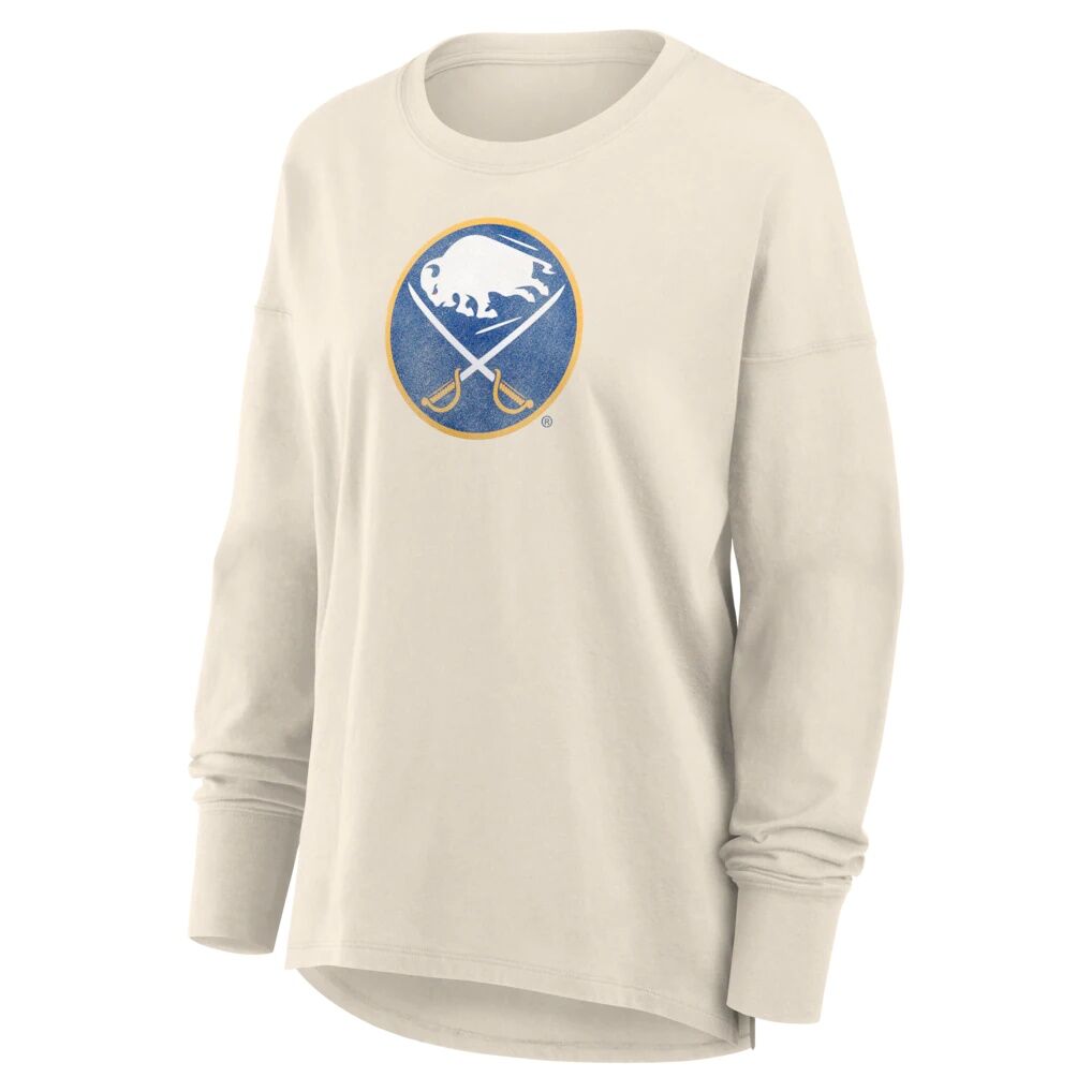 Buffalo Sabres Fashion7 Women’s Distressed Logo Long Sleeve T-Shirt