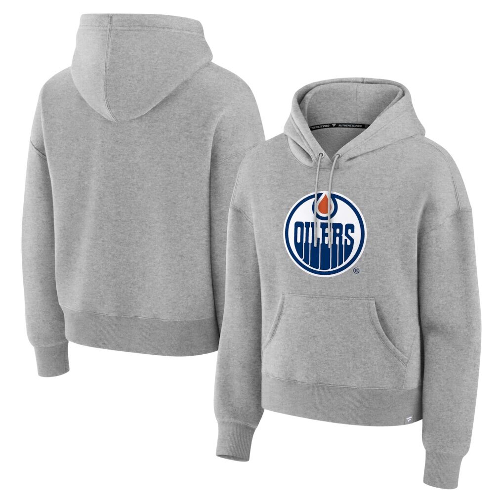 Edmonton Oilers Fashion7 Women's Essential Hoodie - Heather Gray