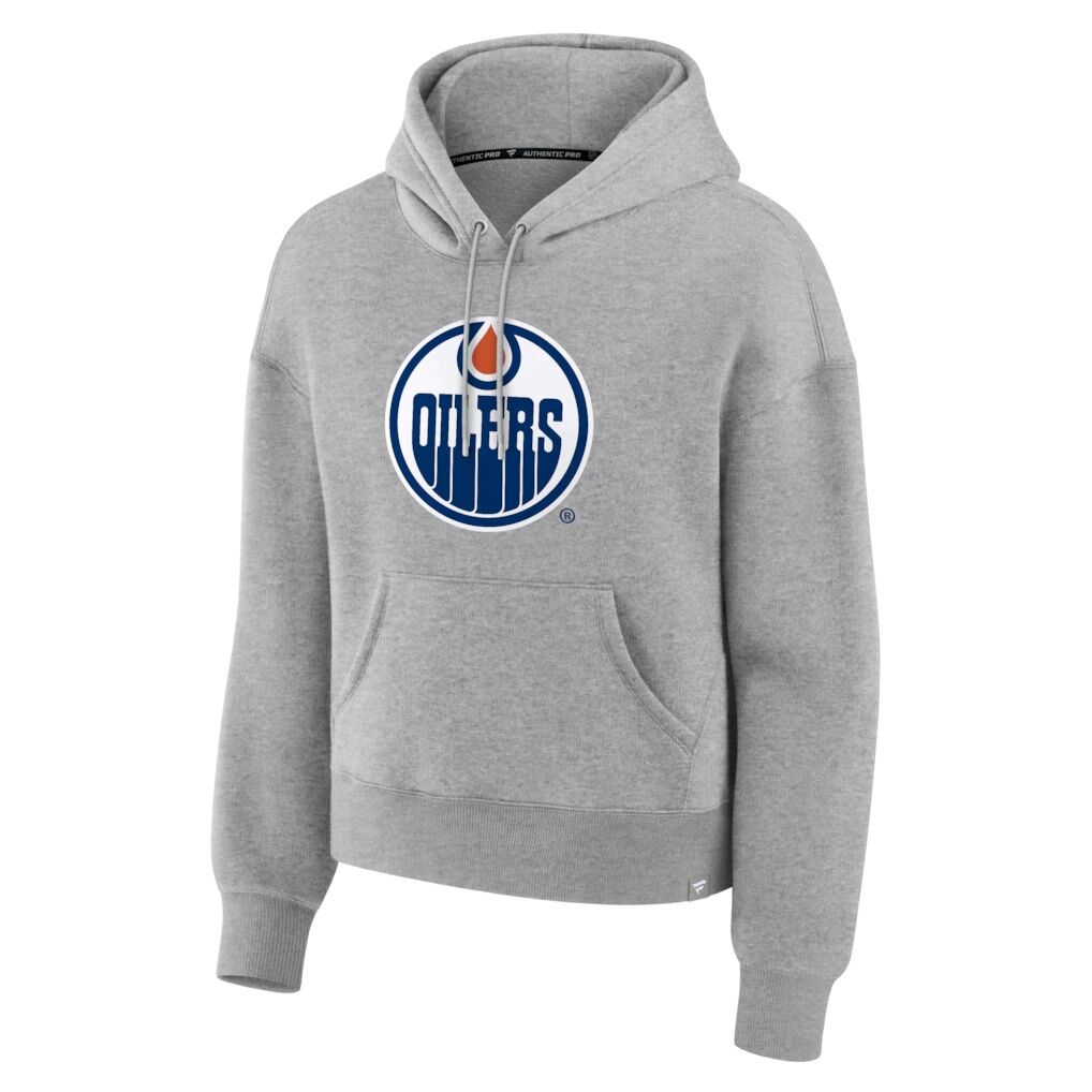 Edmonton Oilers Fashion7 Women's Essential Hoodie - Heather Gray