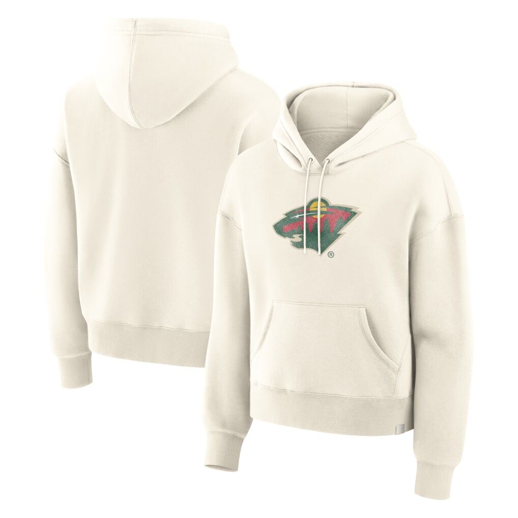 Minnesota Wild Fashion7 Women's Distressed Logo Hoodie