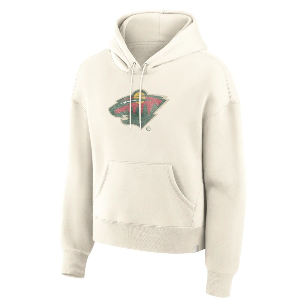 Minnesota Wild Fashion7 Women's Distressed Logo Hoodie