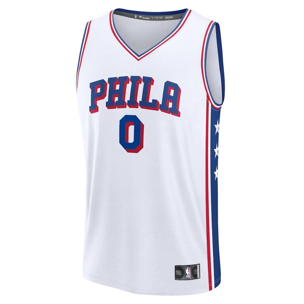 Tyrese Maxey Philadelphia 76ers Fashion7 Fast Break Replica Player Jersey – Association Edition