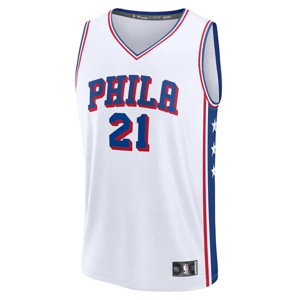 Joel Embiid Philadelphia 76ers Fashion7 Fast Break Replica Player Jersey – Association Edition