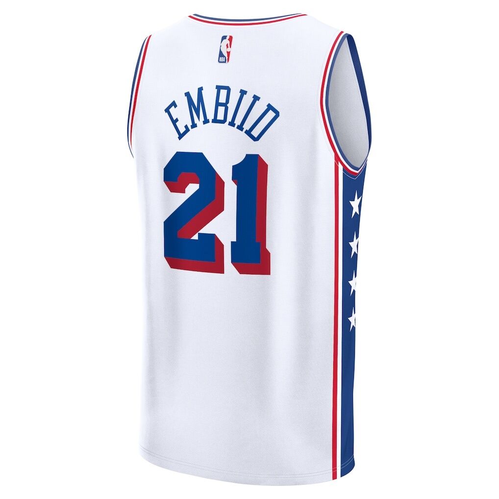 Joel Embiid Philadelphia 76ers Fashion7 Fast Break Replica Player Jersey - Association Edition
