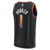 Devin Booker Phoenix Suns Fashion7 Youth Fast Break Player Jersey - Black - Detail View
