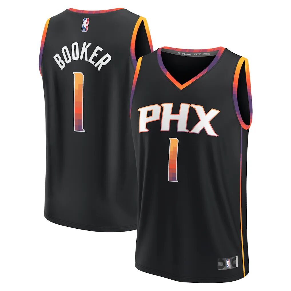 Devin Booker Phoenix Suns Fashion7 Youth Fast Break Player Jersey - Statement Edition