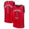 Zion Williamson New Orleans Pelicans Fashion7 Youth Fast Break Player Jersey - Red - Front View
