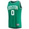 Jayson Tatum Boston Celtics Fanatics Fast Break Replica Jersey - Icon Edition - - Back View