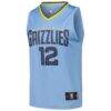 Ja Morant Memphis Grizzlies Fashion7 Fast Break Replica Player Jersey - Statement Edition - - Side View