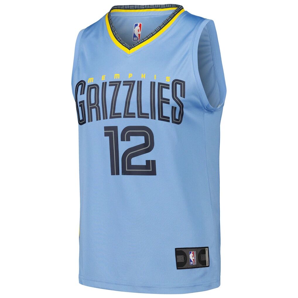 Ja Morant Memphis Grizzlies Fashion7 Fast Break Replica Player Jersey - Statement Edition - Light Blue