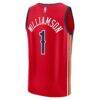 Zion Williamson New Orleans Pelicans Fashion7 Fast Break Replica Player Jersey - Red - Detail View
