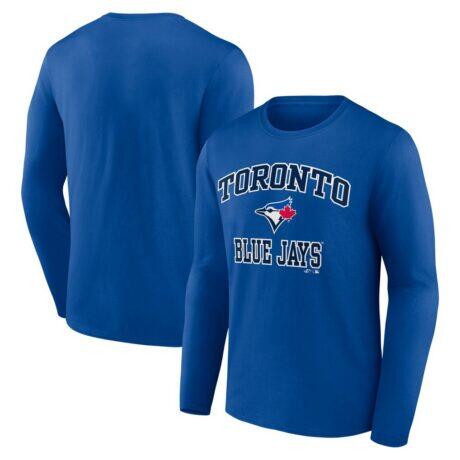 Toronto Blue Jays Logo Athletic Heart & Soul Long Sleeve T-Shirt - - Front View