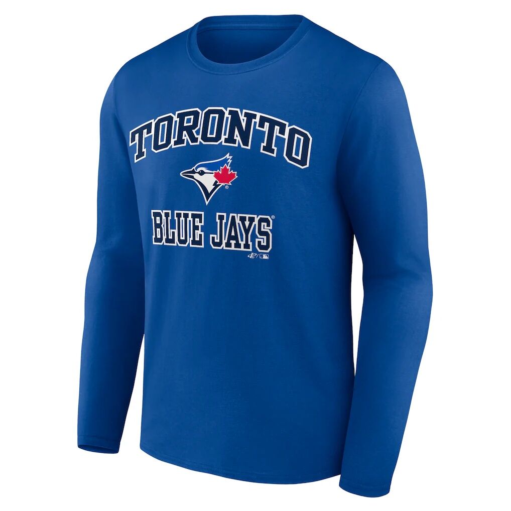Toronto Blue Jays Logo Athletic Heart & Soul Long Sleeve T-Shirt – Royal