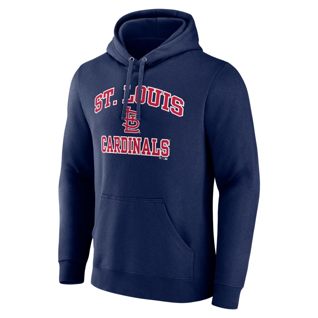 St. Louis Cardinals Logo Athletic Heart & Soul Hoodie