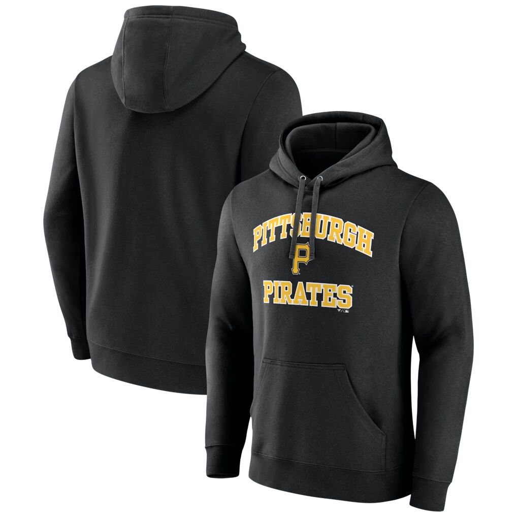 Pittsburgh Pirates Logo Athletic Heart & Soul Hoodie