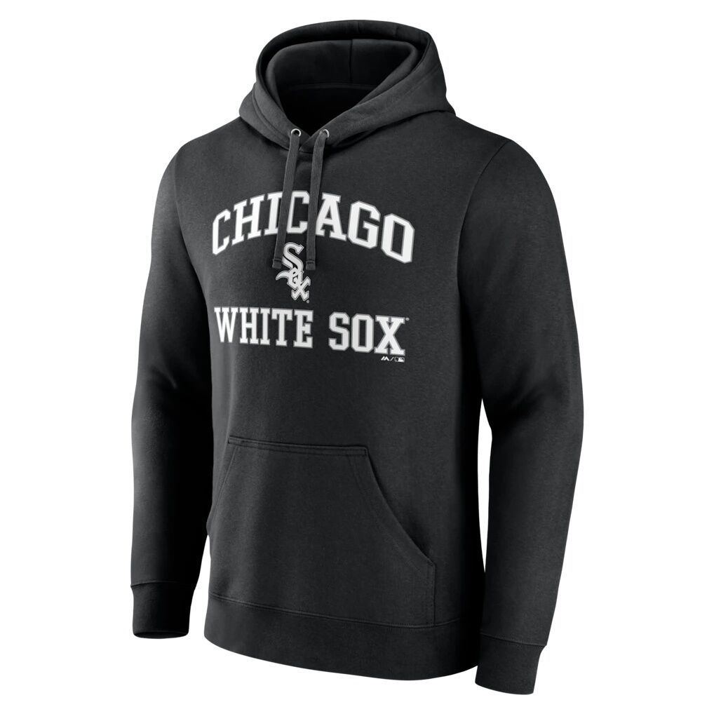Chicago White Sox Logo Athletic Heart & Soul Hoodie