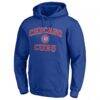 Chicago Cubs Logo Athletic Heart & Soul Hoodie - - Detail View