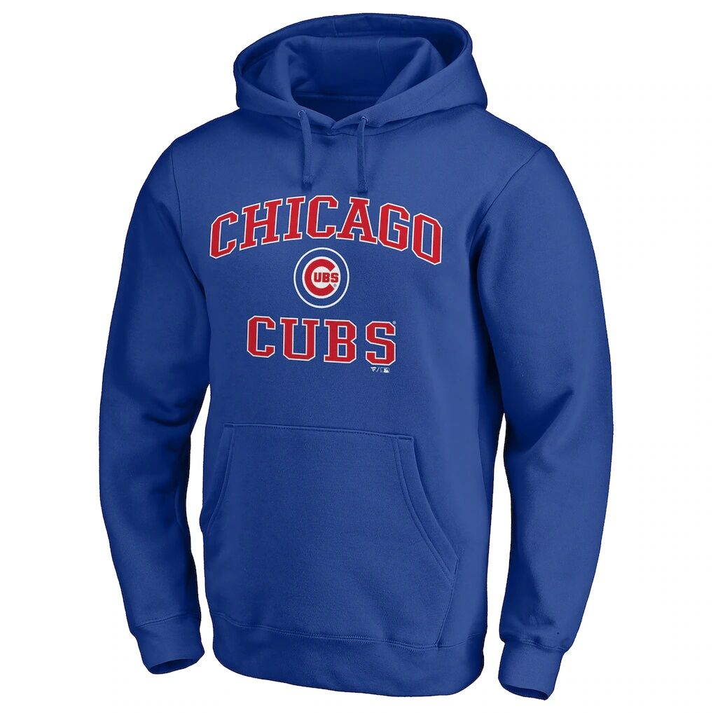 Chicago Cubs Logo Athletic Heart & Soul Hoodie - Royal