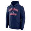 Atlanta Braves Logo Athletic Heart & Soul Hoodie - Navy - Back View
