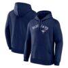 Toronto Blue Jays Logo Athletic Wordmark Hoodie - Navy - Front View