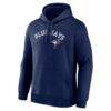 Toronto Blue Jays Logo Athletic Wordmark Hoodie - Navy - Side View