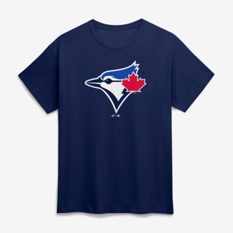 Toronto Blue Jays Logo Athletic Official Logo T-Shirt - Navy - Front View
