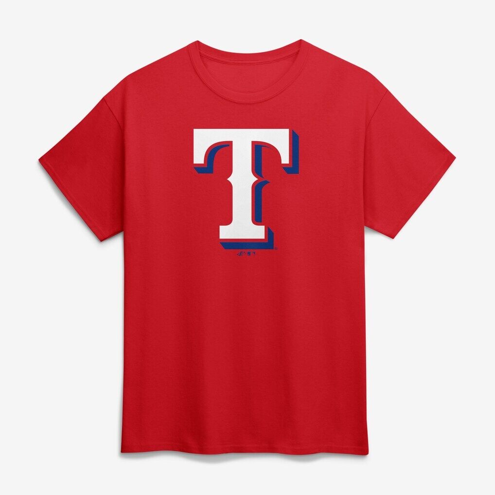 Texas Rangers Logo Athletic Official Logo T-Shirt