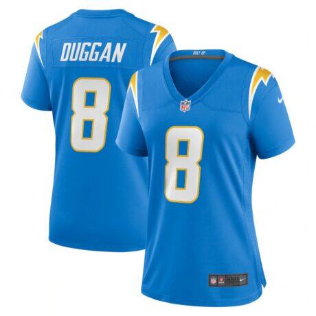 Max Duggan Los Angeles Chargers Nike Women's Team Game Jersey - - Front View