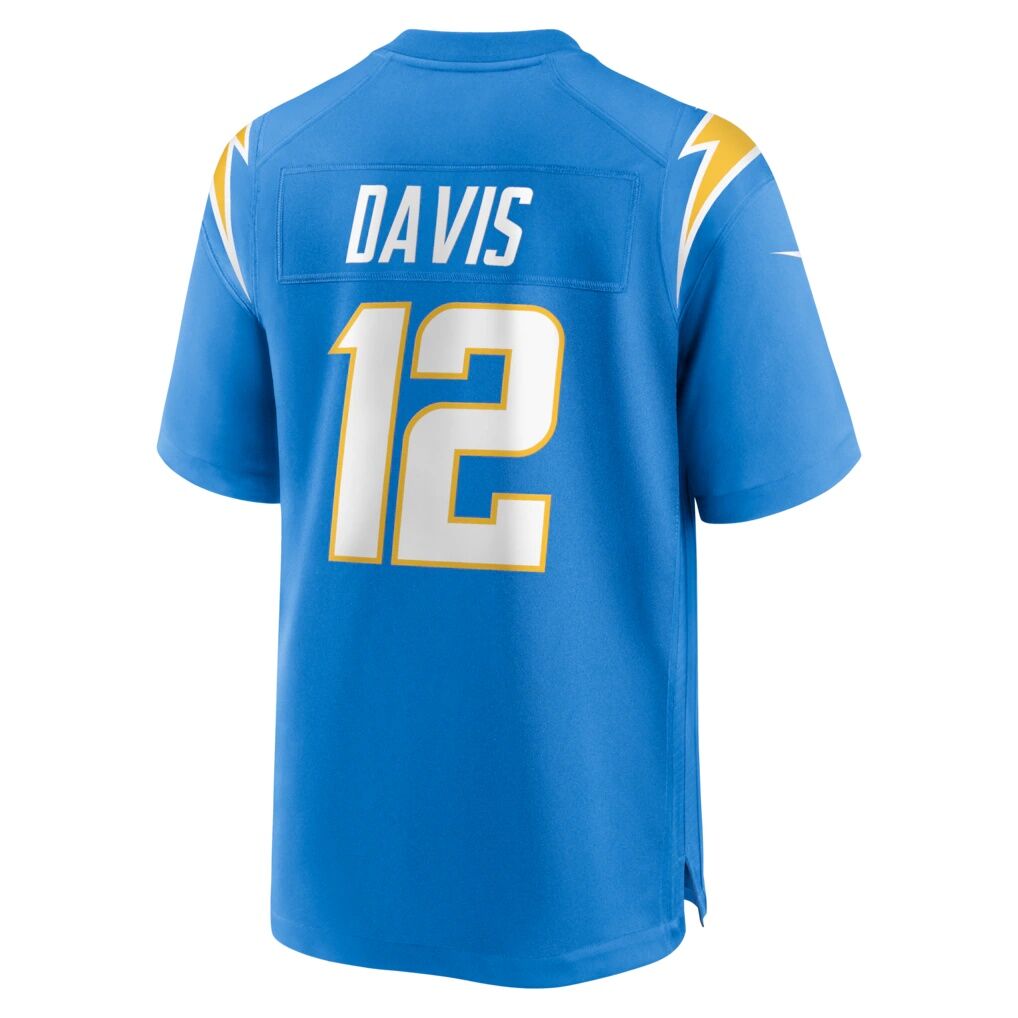 Derius Davis Los Angeles Chargers Nike Team Game Jersey - Powder Blue