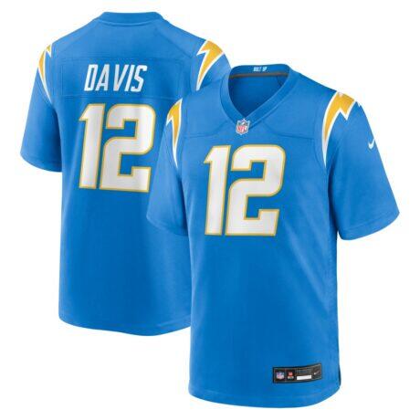 Derius Davis Los Angeles Chargers Nike Team Game Jersey - - Front View
