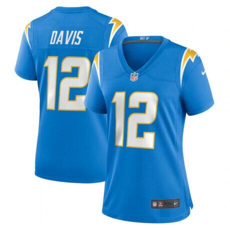 Derius Davis Los Angeles Chargers Nike Women's Team Game Jersey - - Front View