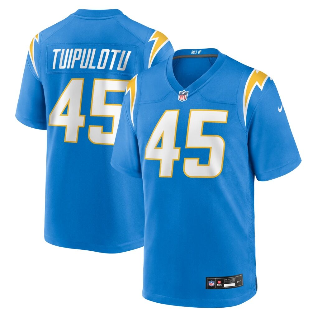 Tuli Tuipulotu Los Angeles Chargers Nike Team Game Jersey - Powder Blue