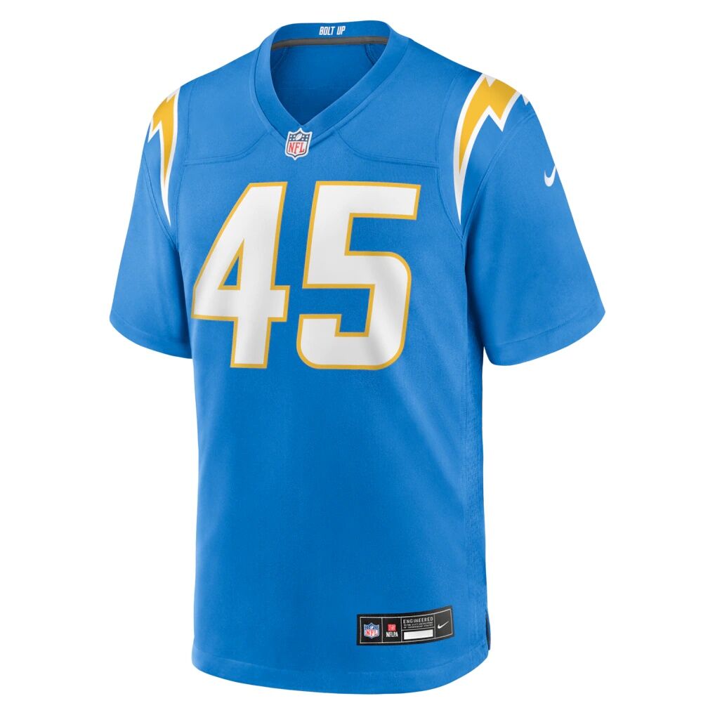 Tuli Tuipulotu Los Angeles Chargers Nike Team Game Jersey - Powder Blue