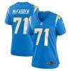 Jordan McFadden Los Angeles Chargers Nike Women's Team Game Jersey - - Front View
