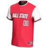 Ball State Cardinals GameDay Greats Youth NIL Pick-A-Player Lightweight Softball Jersey - Red - Side View