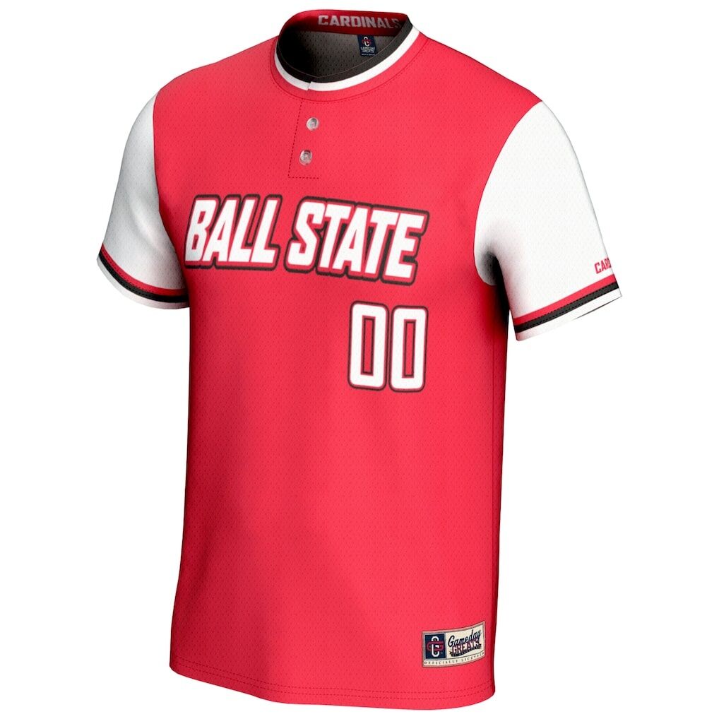 Ball State Cardinals GameDay Greats Youth NIL Pick-A-Player Lightweight Softball Jersey