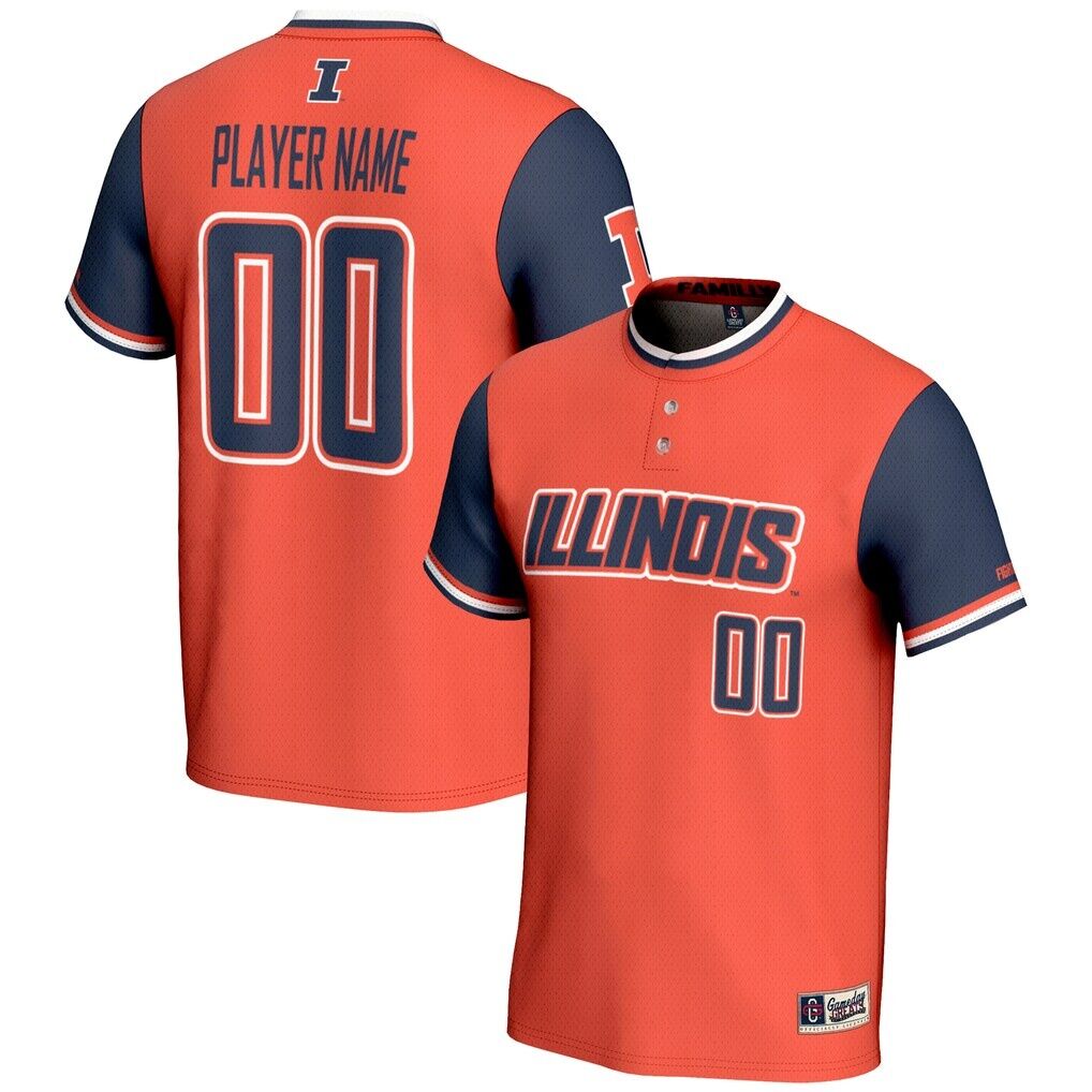 Illinois Fighting Illini GameDay Greats Unisex  NIL Pick-A-Player Lightweight Softball Jersey