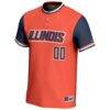 Illinois Fighting Illini GameDay Greats Unisex NIL Pick-A-Player Lightweight Softball Jersey - Orange - Side View