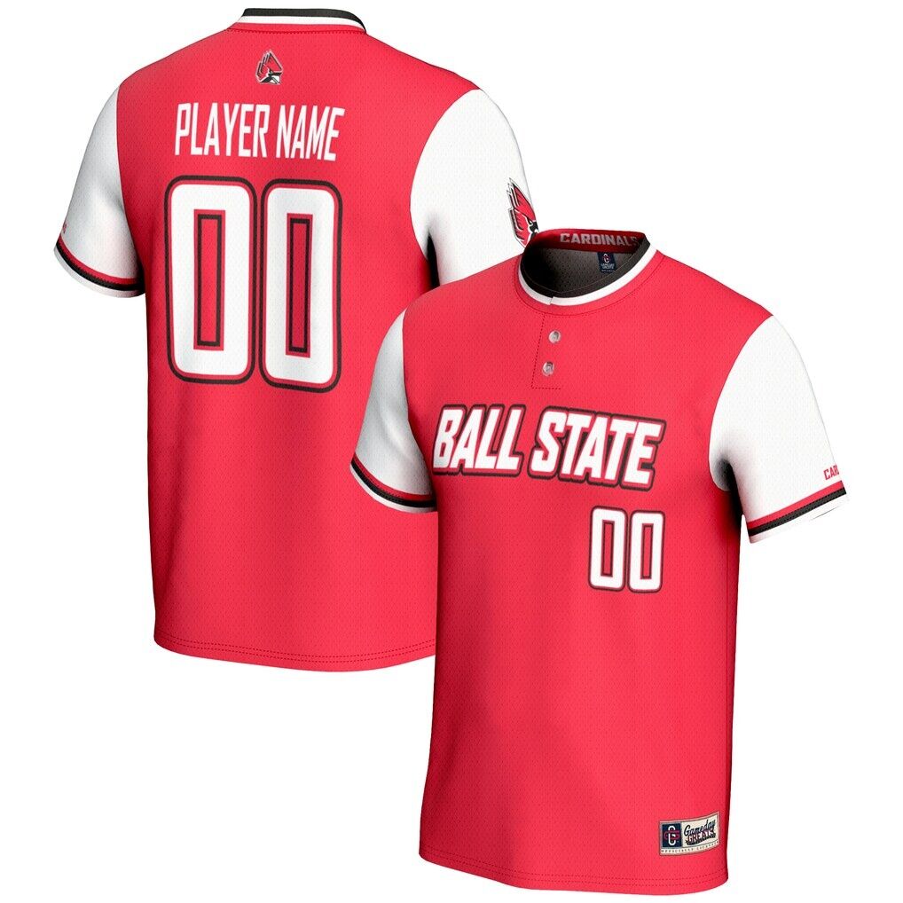 Ball State Cardinals GameDay Greats Unisex  NIL Pick-A-Player Lightweight Softball Jersey