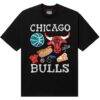 Chicago Bulls NBA x MARKET Unisex Claymation T-Shirt - Black - Front View